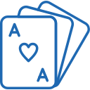 Logo de jeux de cartes sur fond blanc