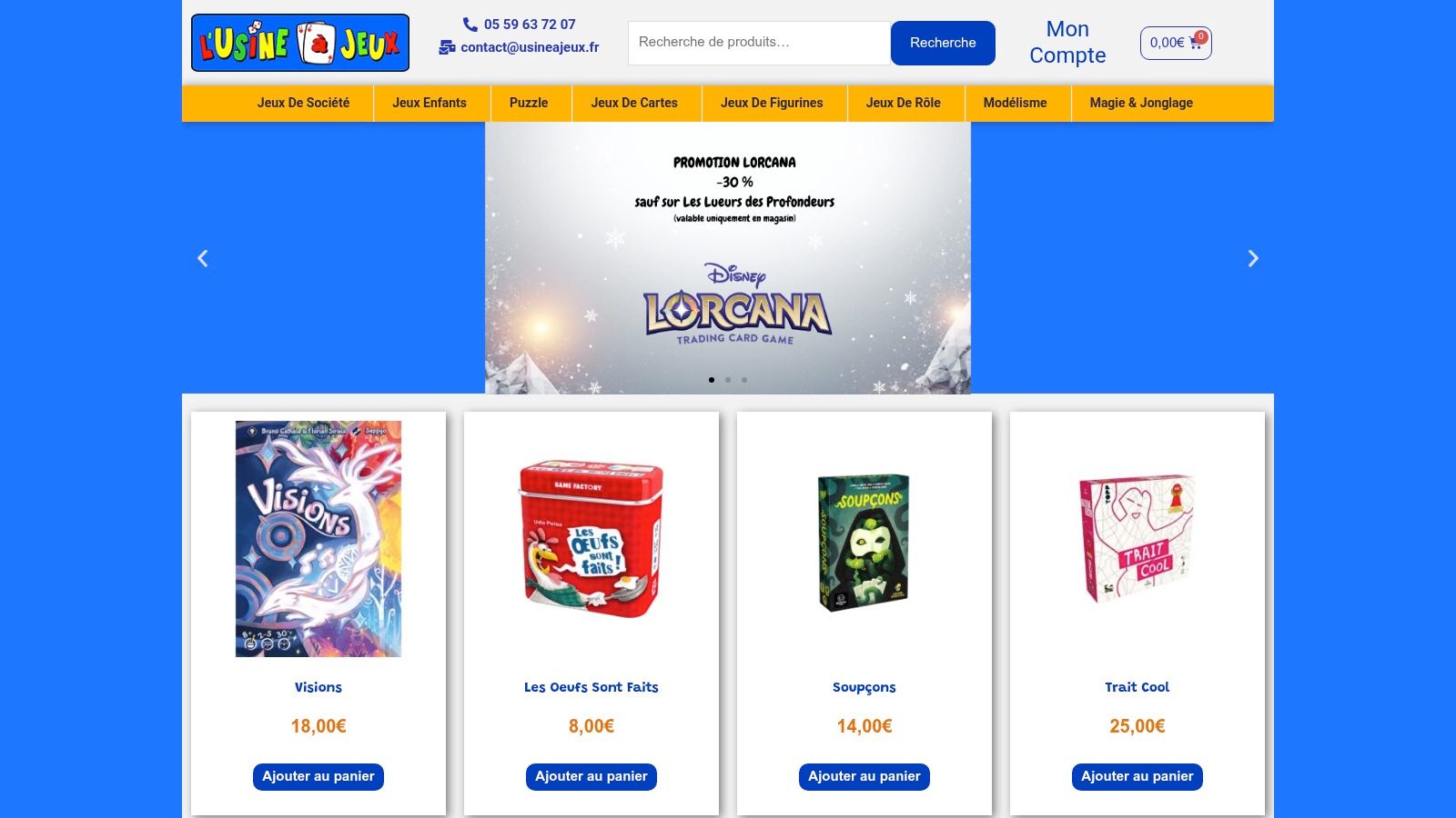 L'Usine à Jeux – Boutique ludique avec tables et animations (Bayonne)