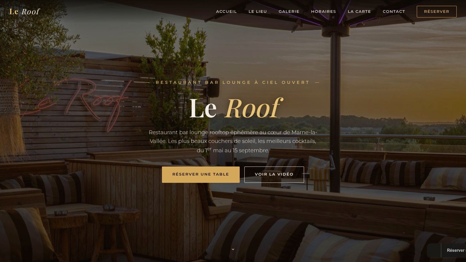 Le Roof – Restaurant Bar Lounge Rooftop (Jossigny)